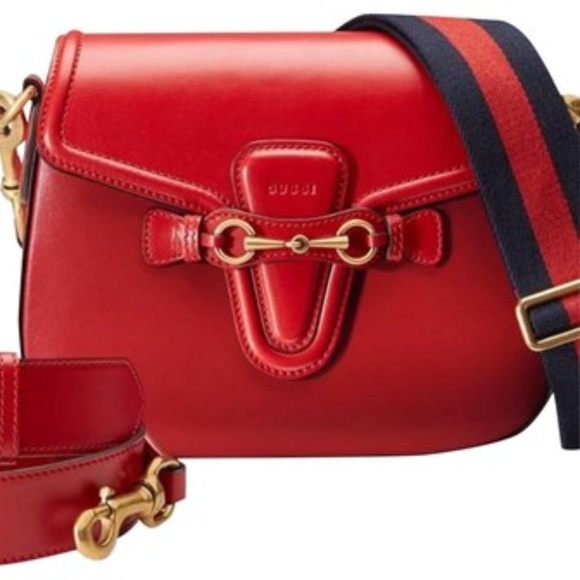 Gucci Handbags - Gucci Lady Web Red Bag